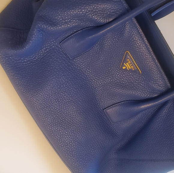 Prada vitello 2way blue bag - Picture 12 of 13
